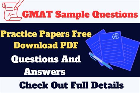 gmat sample questions and answers